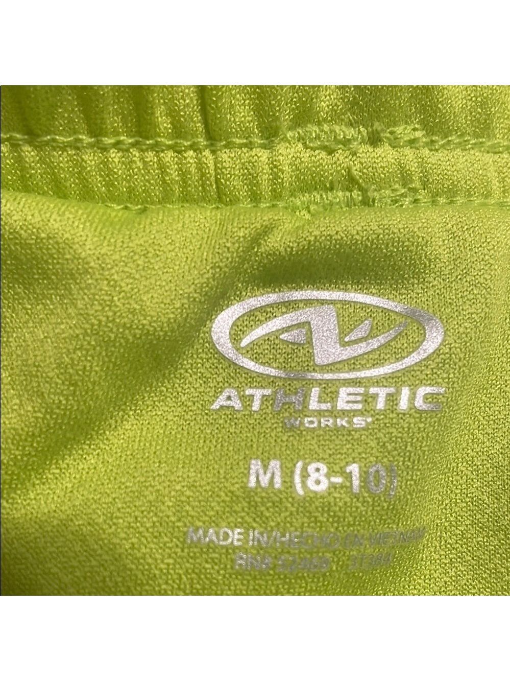NWOT Athletic Works Green Athletic Shorts Lightweight Elastic Waist - Picture 4 of 6